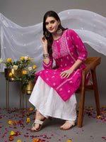 Load image into Gallery viewer, DARK PINK KURTA