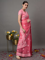 Load image into Gallery viewer, Silk organza saree with chiknakri - Rakhi Apparels