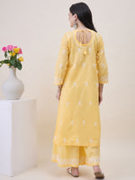 Load image into Gallery viewer, Yellow Chikankari Kurta Set for Your Next Occasion