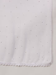white chiffon dupatta with silver mukaish dupatta - Rakhi Apparels