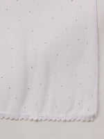 Load image into Gallery viewer, white chiffon dupatta with golden mukaish dupatta - Rakhi Apparels
