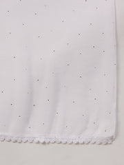 white chiffon dupatta with golden mukaish dupatta - Rakhi Apparels