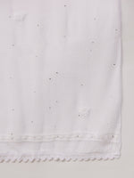 Load image into Gallery viewer, white chiffon dupatta with chikankari - Rakhi Apparels
