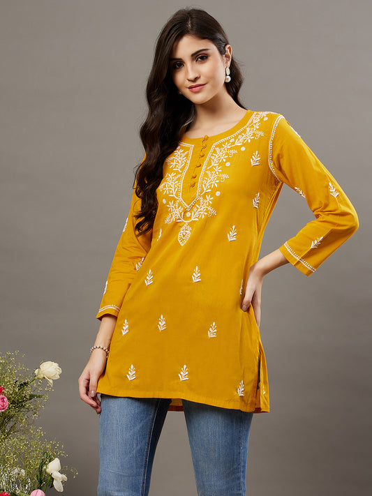 Mustard Cotton Top