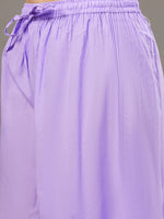 Load image into Gallery viewer, MAUVE cotton chikankari kurta and palazoo set of 2 - Rakhi Apparels
