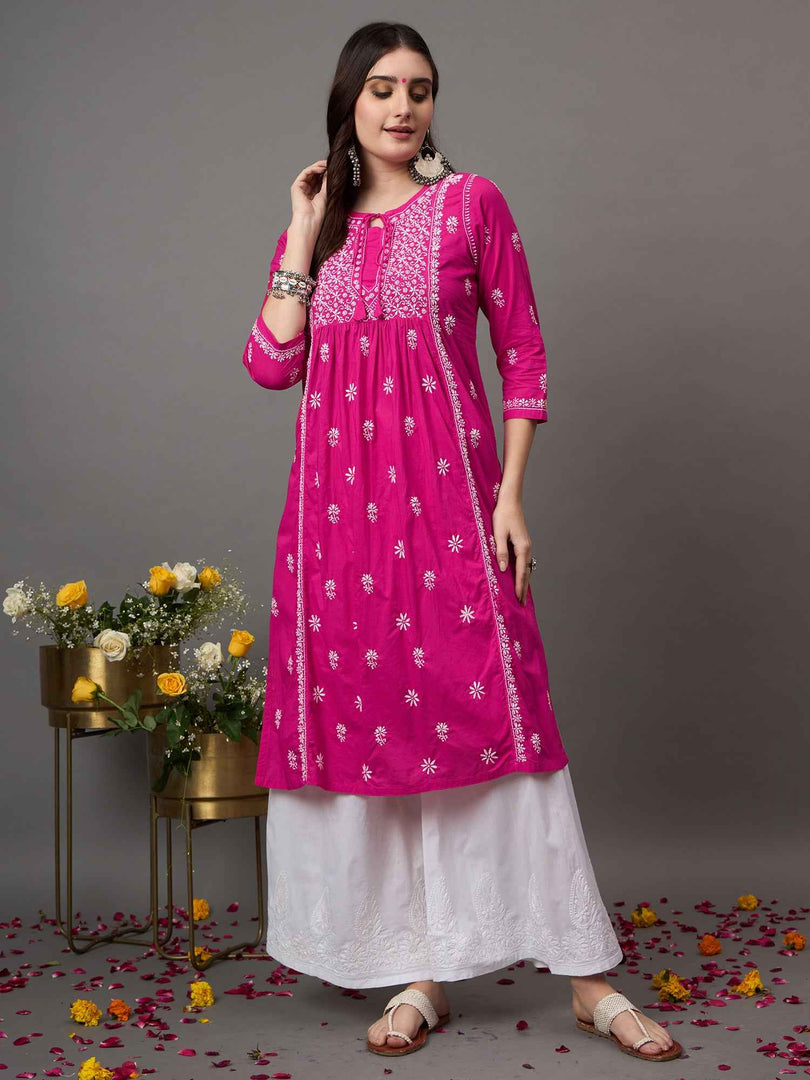 DARK PINK KURTA