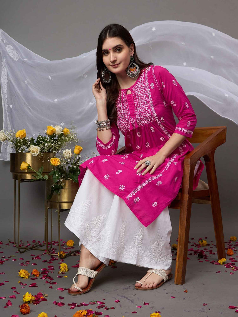 DARK PINK KURTA