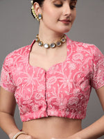 Load image into Gallery viewer, Silk organza saree with chiknakri - Rakhi Apparels
